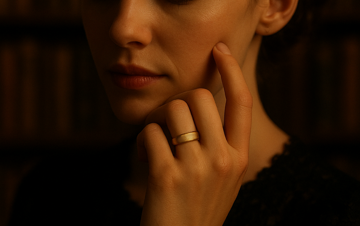 Handmade bronze and sterling silver rings on display showcasing craftsmanship and artistry
