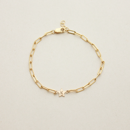 14K gold-filled and sterling silver charm bracelets with clasps in various lengths