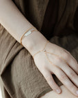 Gold Curb Bracelet