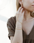 Gold Curb Bracelet