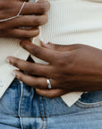 Smooth Silver Band Ring