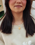 Birth Flower Necklace with Name