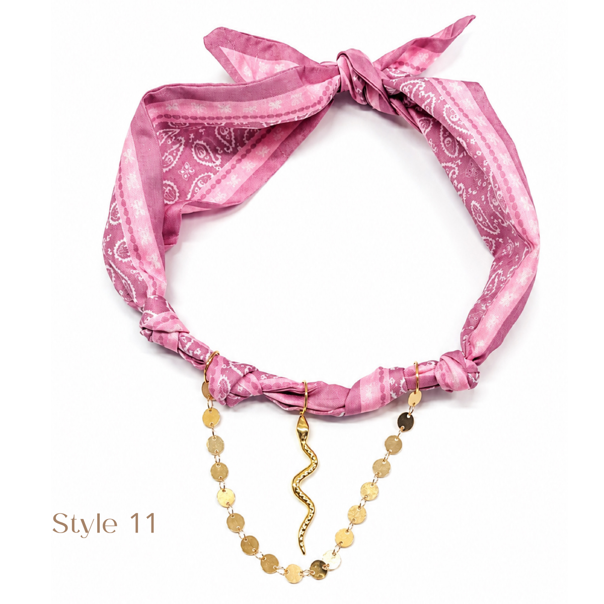 Charm Scarf Necklace