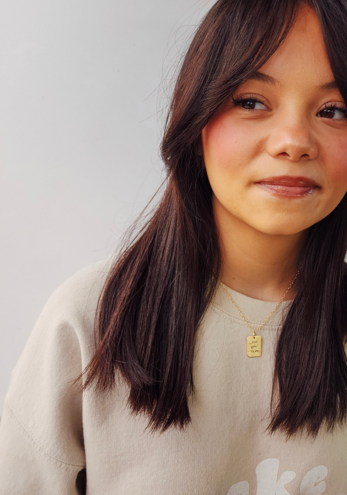 women's engraved necklace