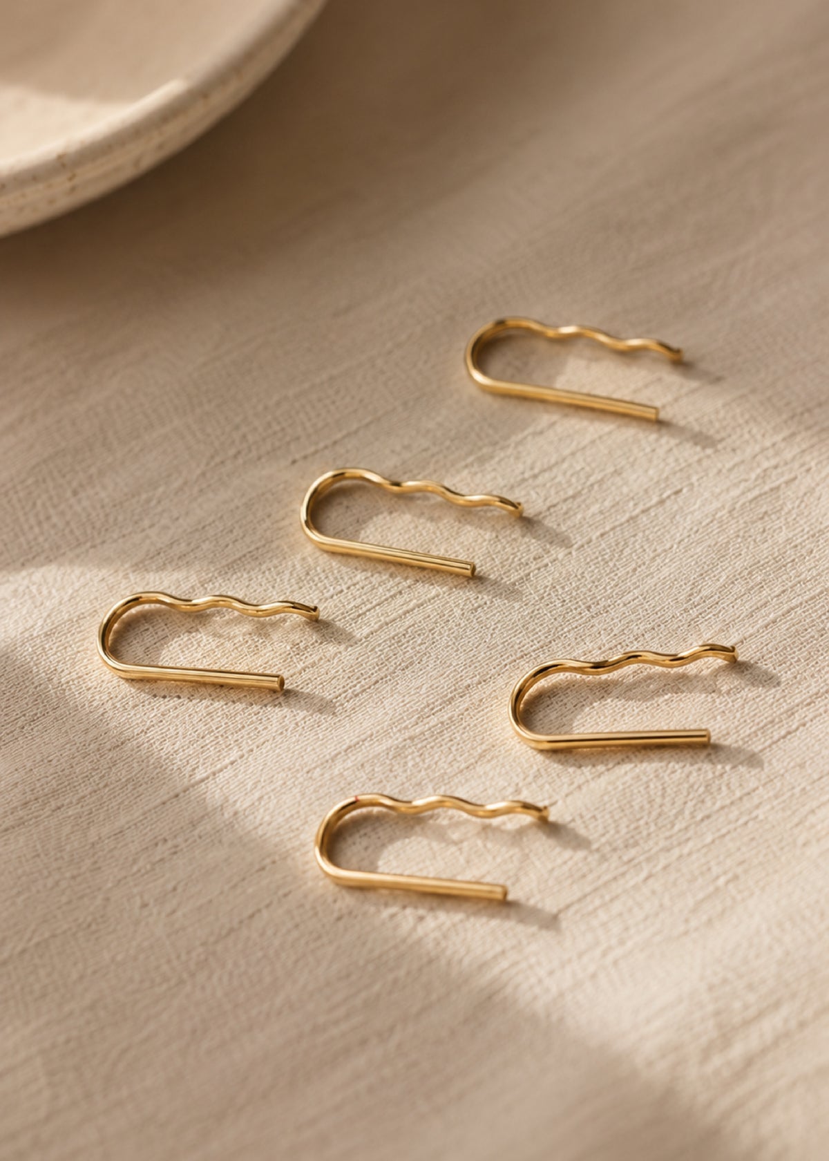 14K Gold-Filled Minimalist Ear Climber Earrings