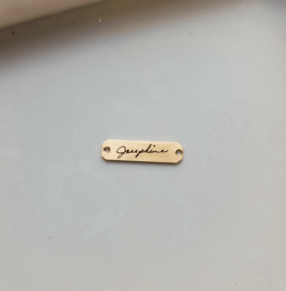 Handwriting Bracelet - Going Golden