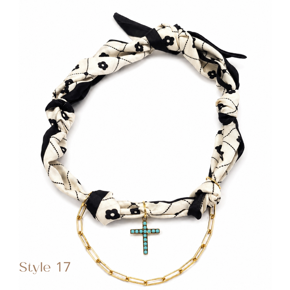 Charm Scarf Necklace