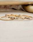 The Layla Stacking Name Ring Set