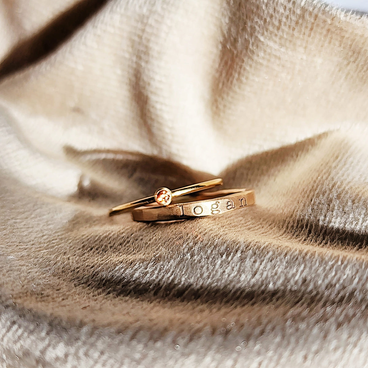The Ensley Stacking Ring Set - Going Golden
