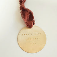 Gold Holiday Ornament