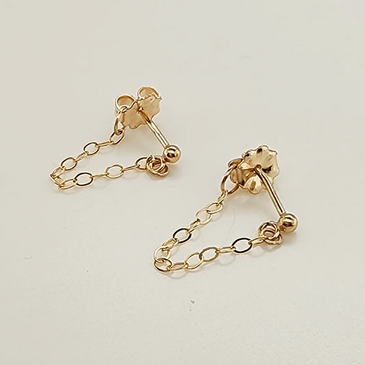 Chain Earrings - Going Golden