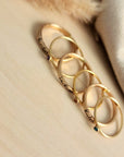 The Brynn Stacking Name Ring Set - Going Golden