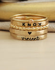 The Betty Personalized Ring Stack Set