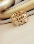 The Betty Personalized Ring Stack Set