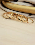 The Betty Personalized Ring Stack Set