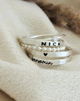 The Betty Personalized Ring Stack Set