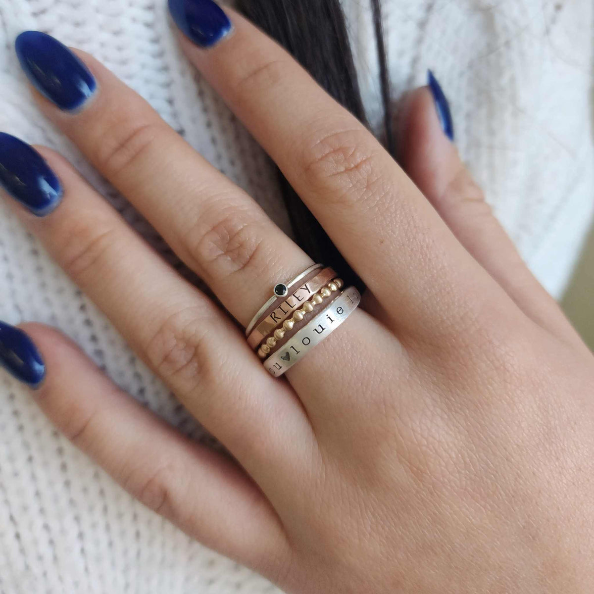 The Blair Stacking Ring Set - Going Golden