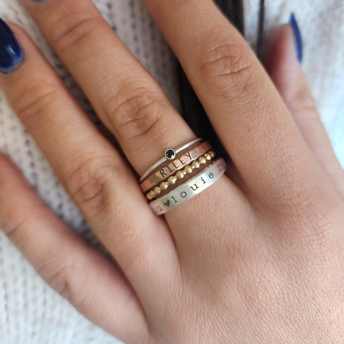 The Blair Stacking Ring Set - Going Golden