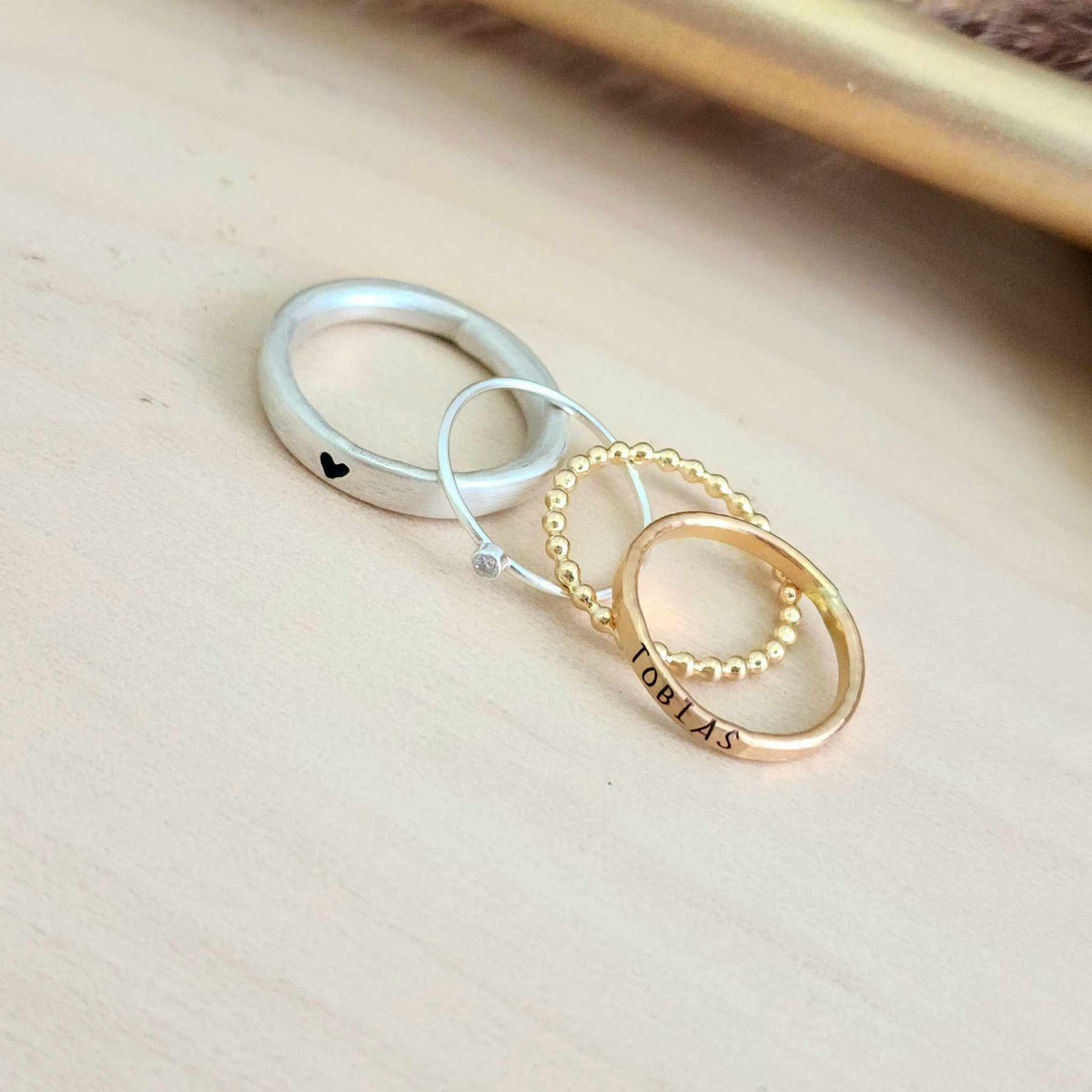 The Blair Stacking Ring Set - Going Golden