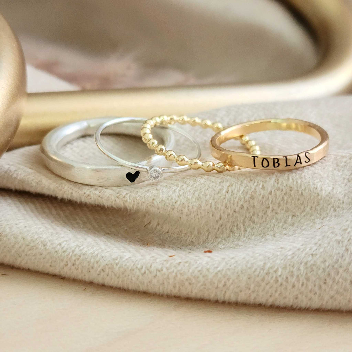 The Blair Stacking Ring Set - Going Golden