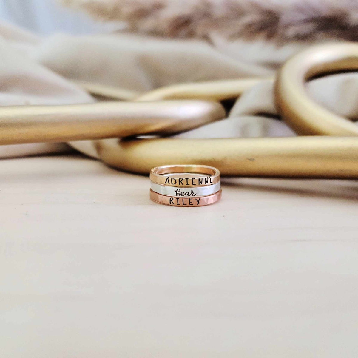 The Elena Stacking RIng Set - Going Golden