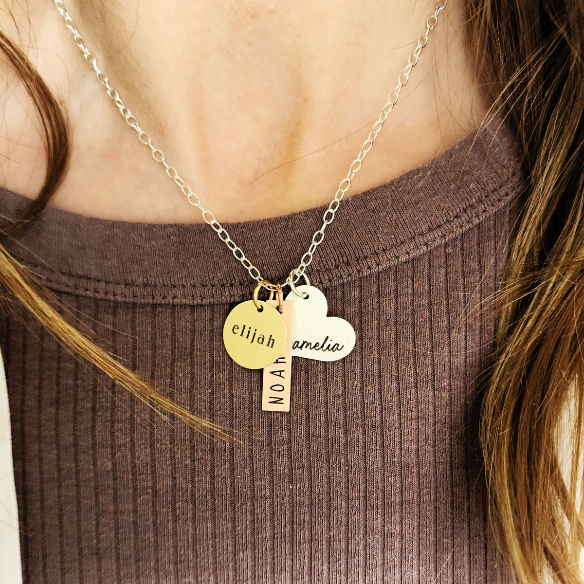 Three Names Necklace - Going Golden
