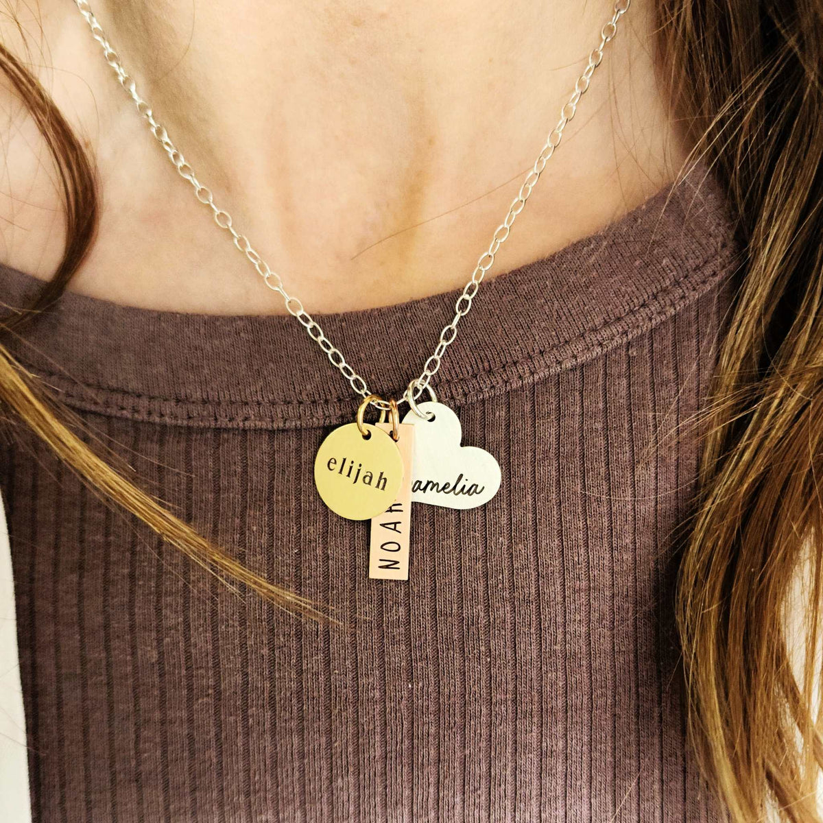 Three Names Necklace - Going Golden