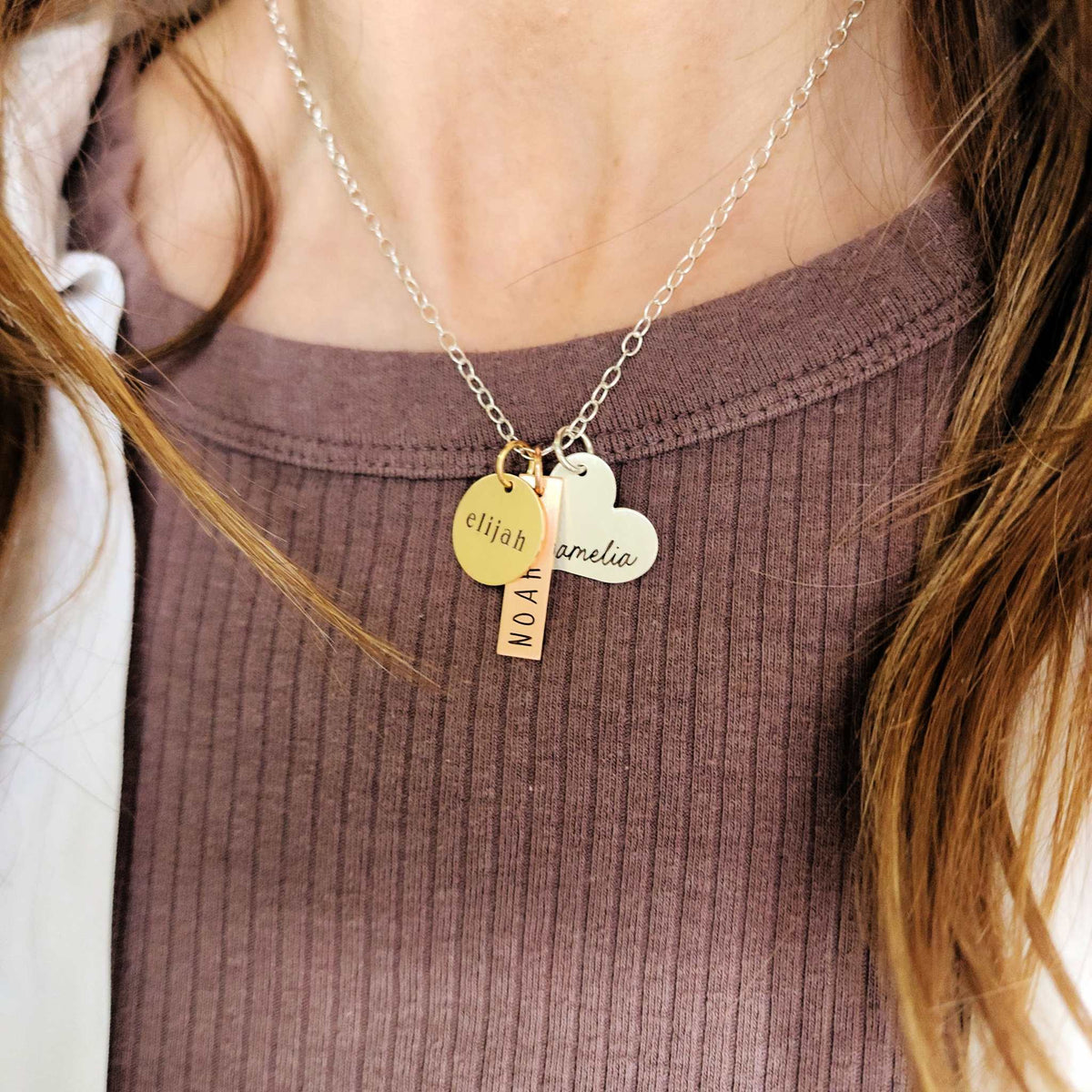 Three Names Necklace - Going Golden