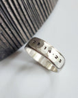 Men's Nameplate Sterling Silver Ring