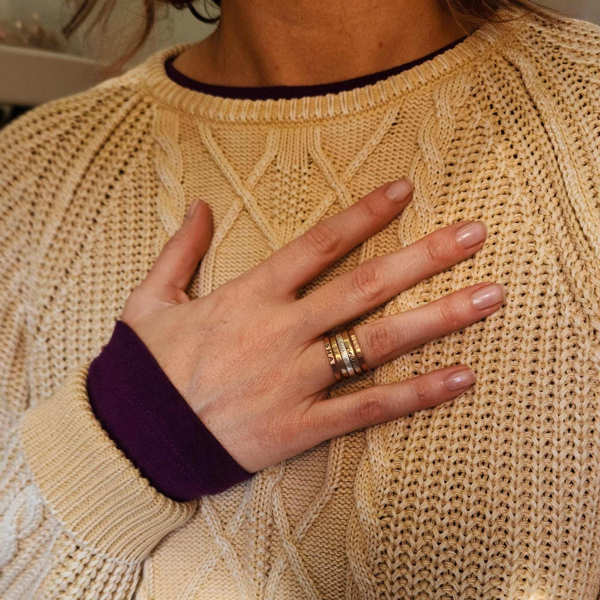The Maryl Stacking Ring Set - Going Golden