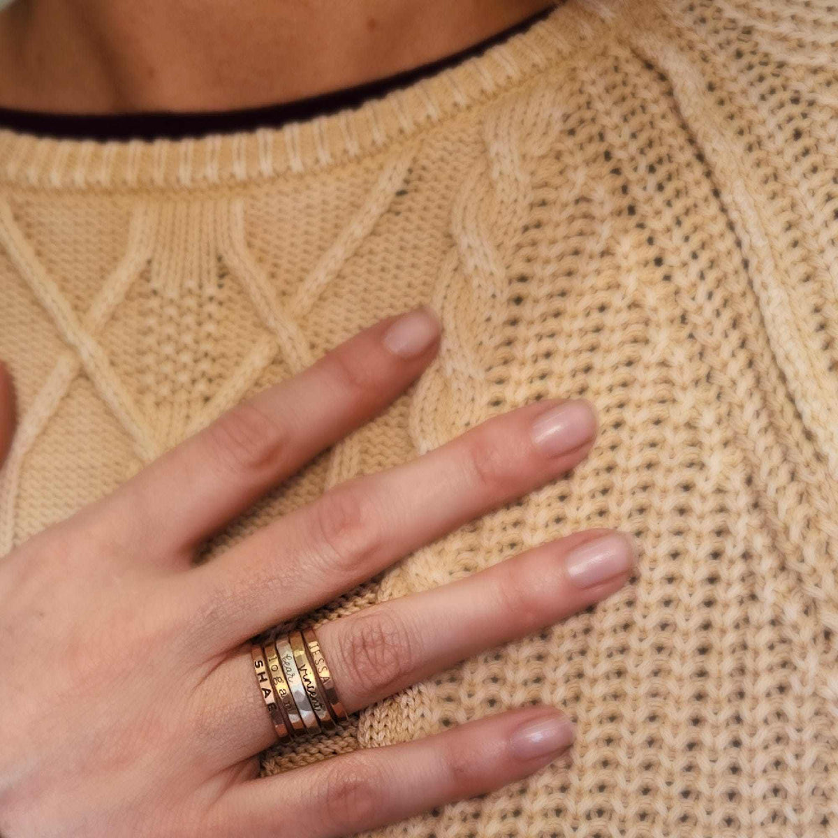 The Maryl Stacking Ring Set - Going Golden
