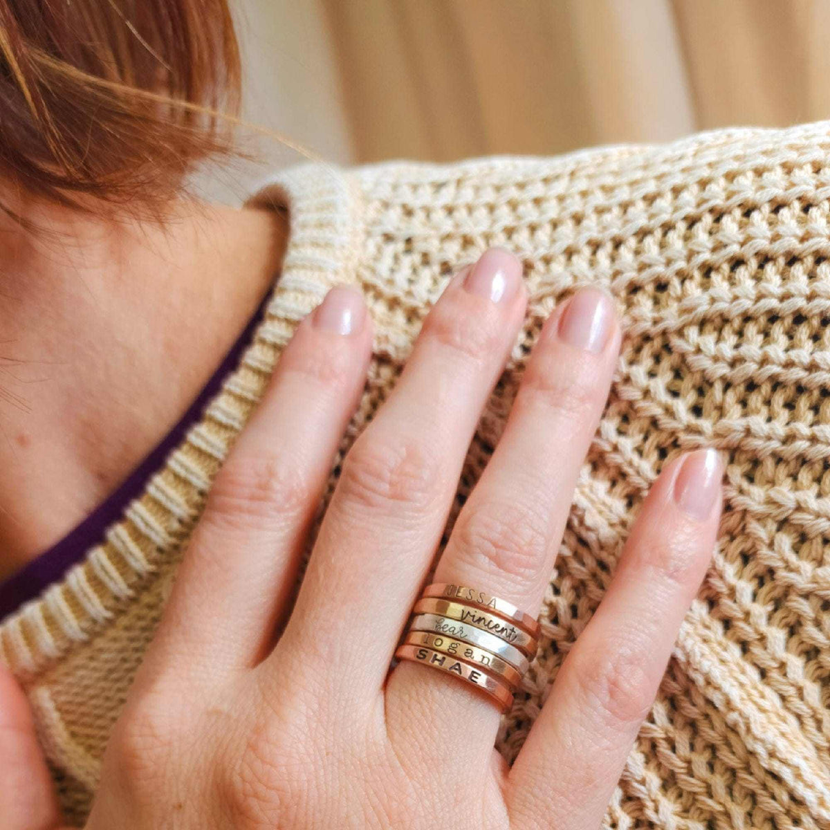 The Maryl Stacking Ring Set - Going Golden