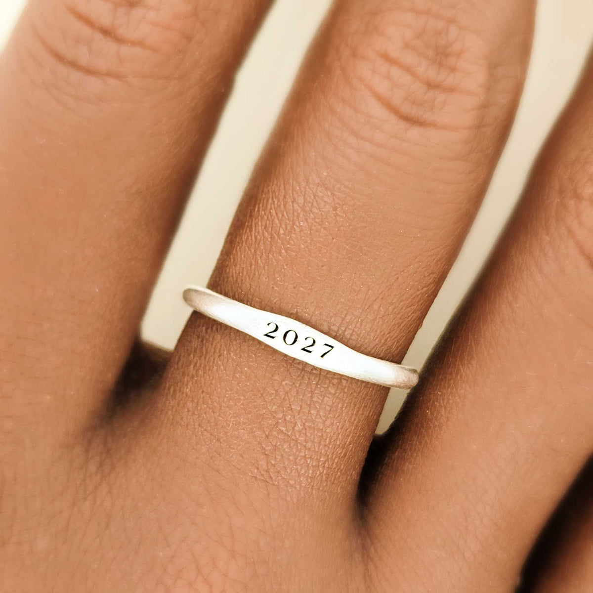 Class Signet Ring and Stacking Birthstone Set - The Isla - Going Golden