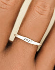 Class Signet Ring and Stacking Birthstone Set - The Isla