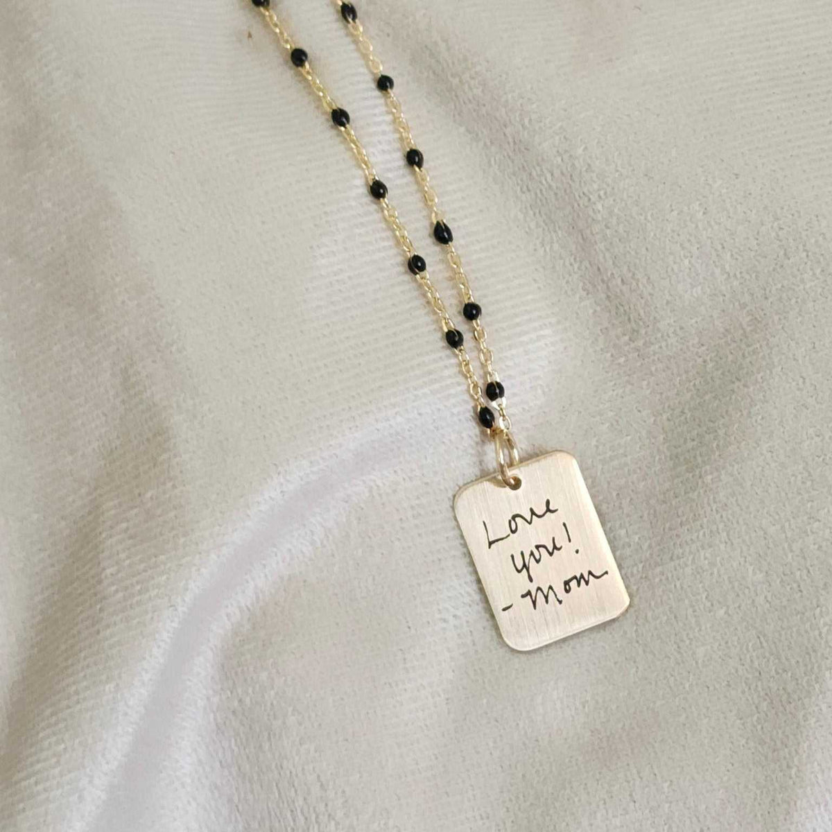 actual handwriting necklace