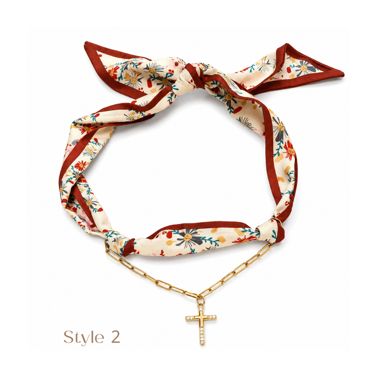 Charm Scarf Necklace