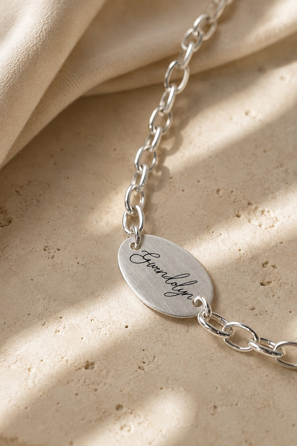 Sterling Silver Handwriting Bracelet