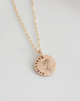 Birth Flower Necklace with Name