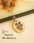 Bouquet Birth Flower Necklace