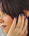 The Layla Stacking Name Ring Set