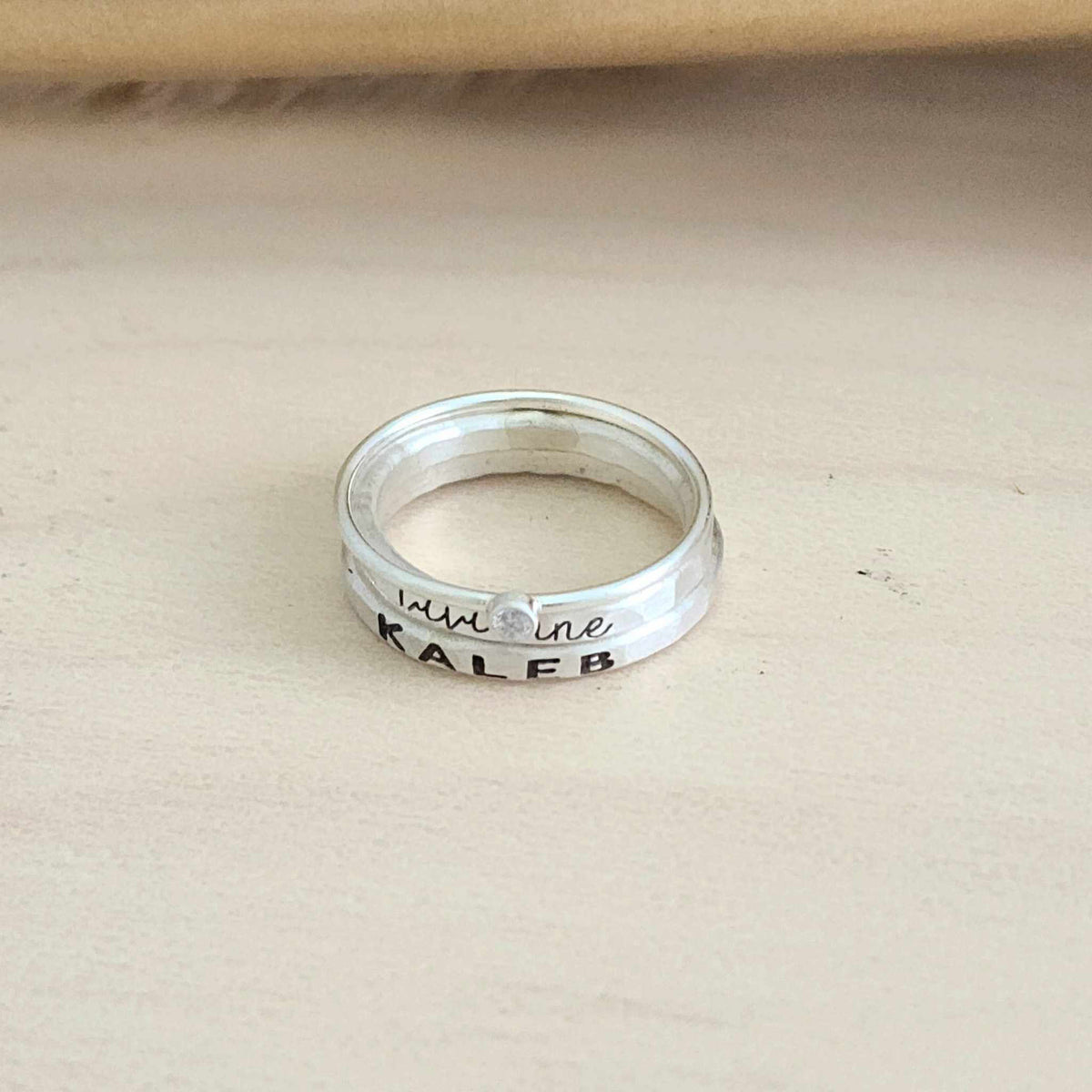The Maddy Stacking Name Ring Set - Going Golden