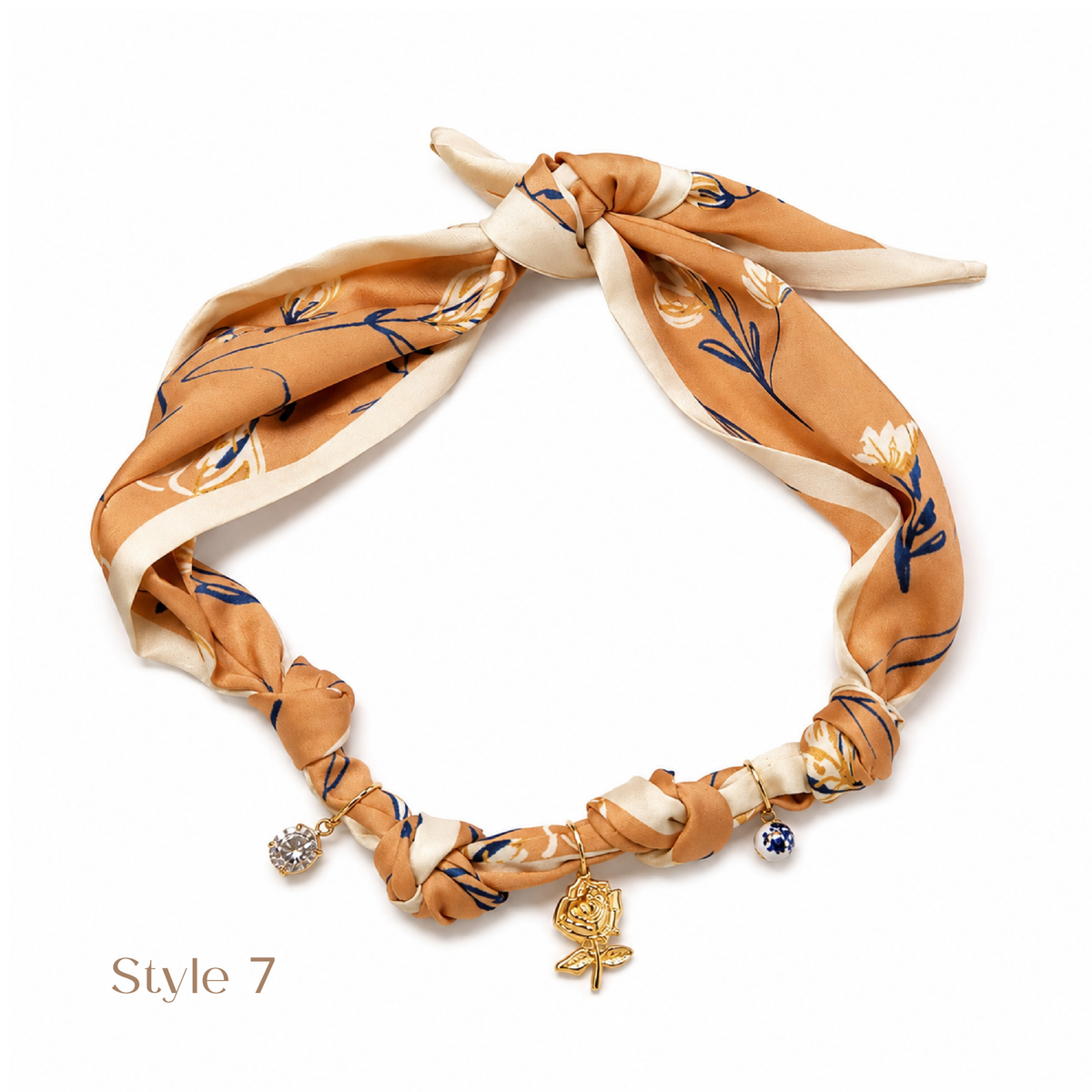 Charm Scarf Necklace