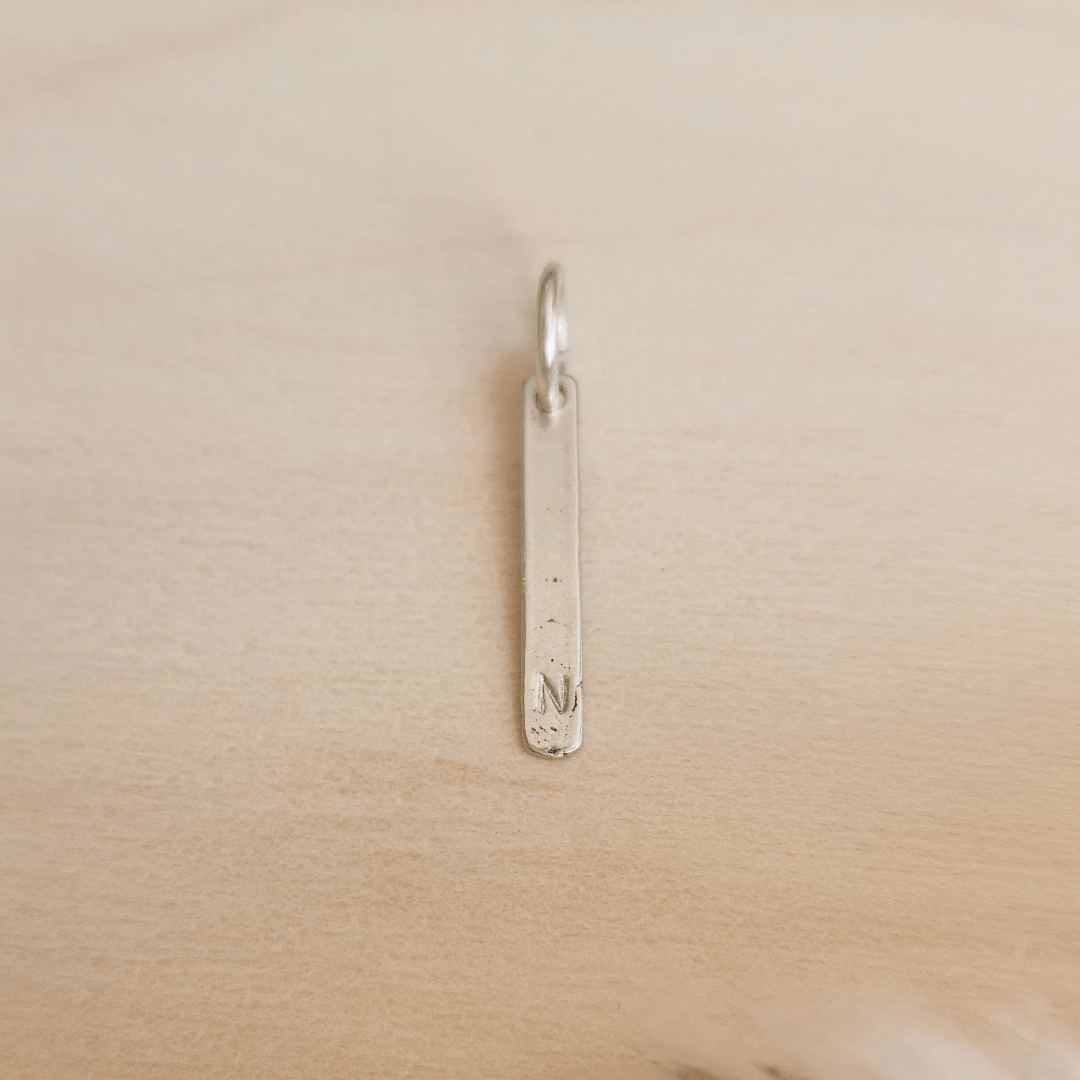 Dainty Hand-Stamped Charm - Going Golden