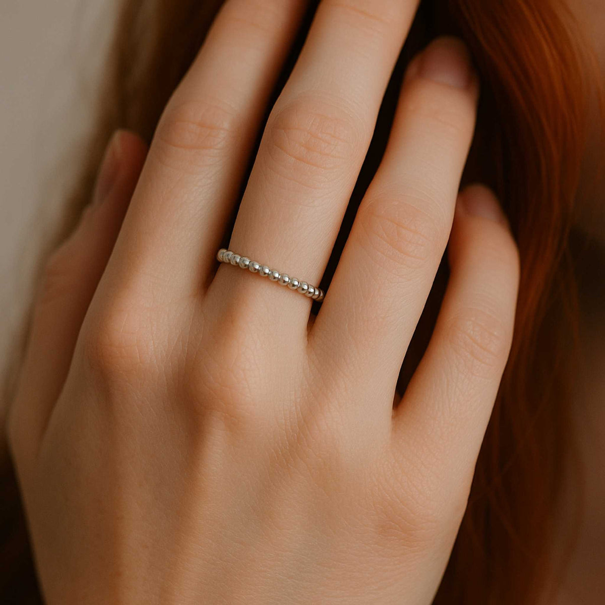 Beaded Spacer Ring - Going Golden
