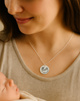 Footprint Necklace with Name