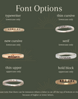 Thick Personalized Stacking Rings