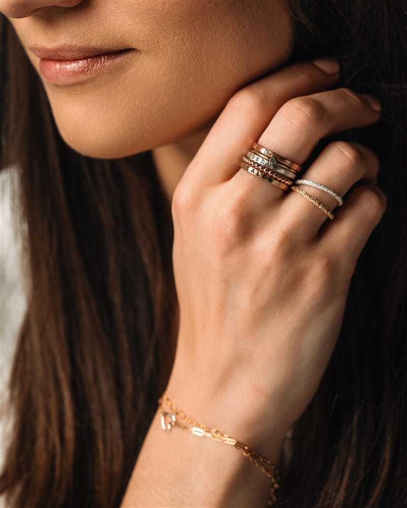 The Amelia Ring Set - Going Golden