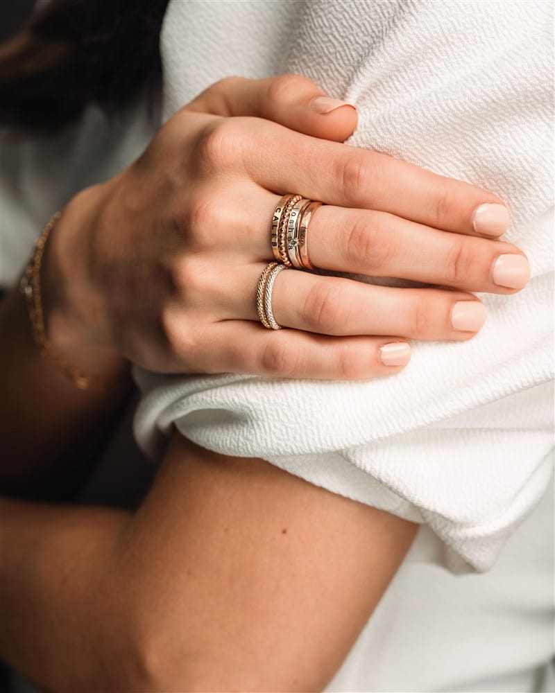The Amelia Ring Set - Going Golden