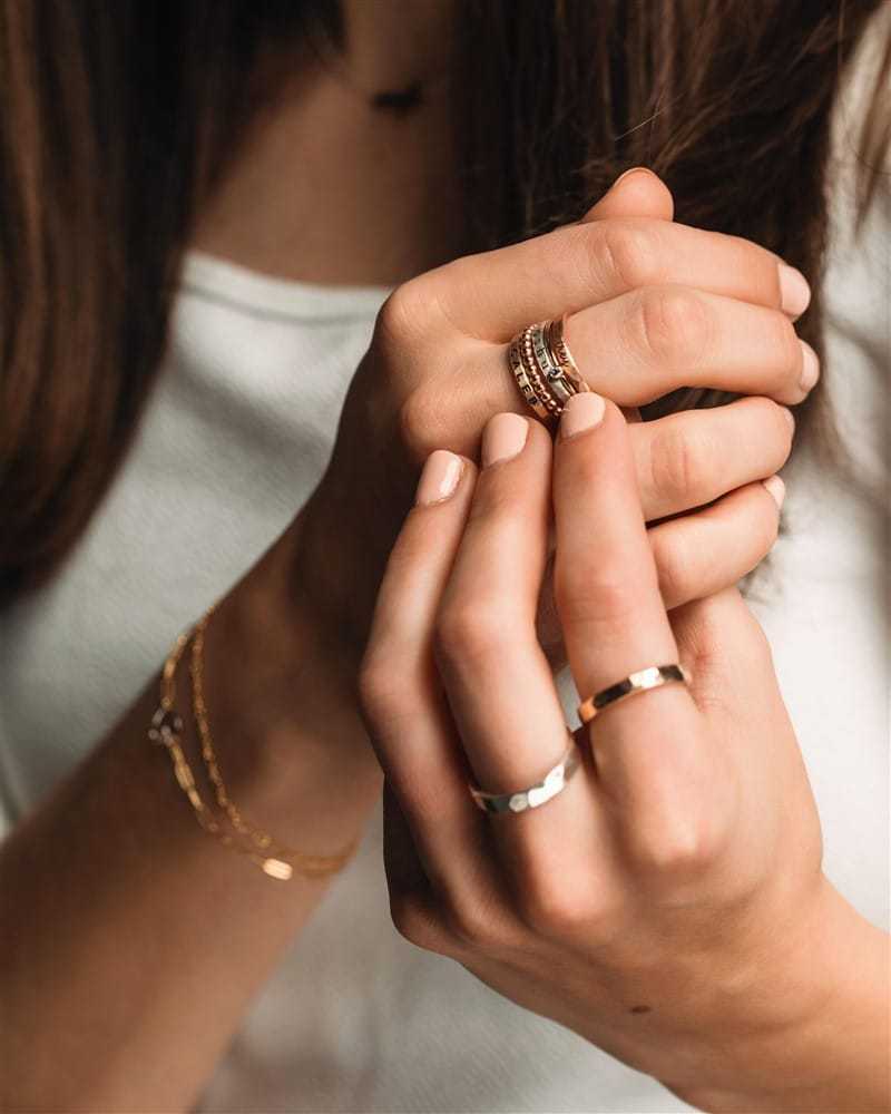 The Amelia Ring Set - Going Golden