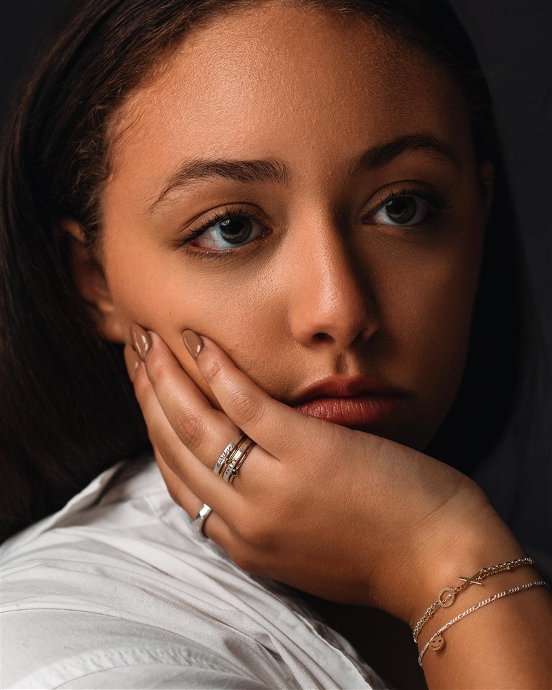 Everyday wear jewelry for women, handmade, personalized stacking rings with names